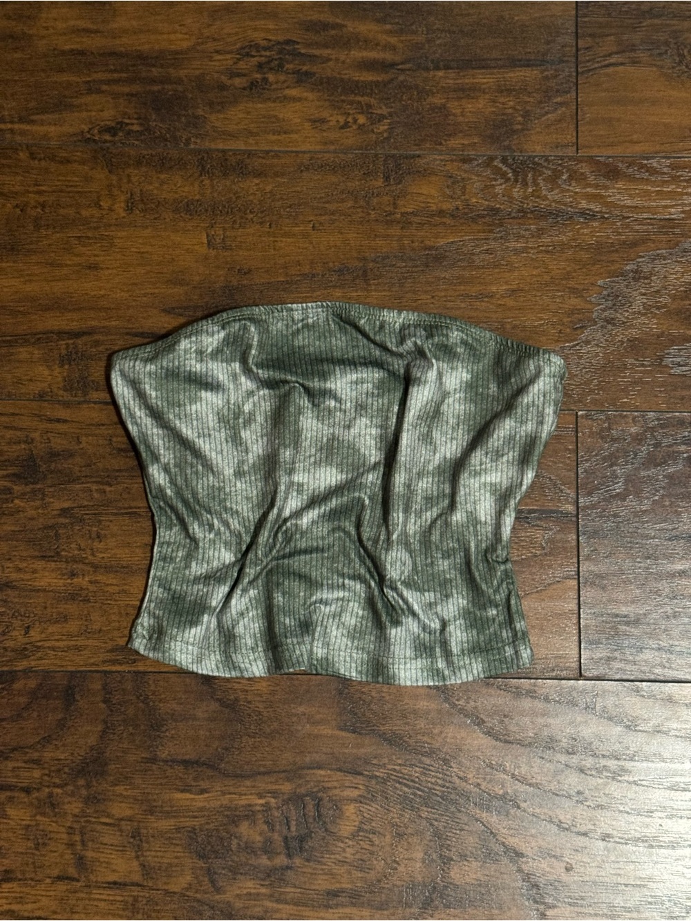 Olive Green Strapless Tube Top - Women's